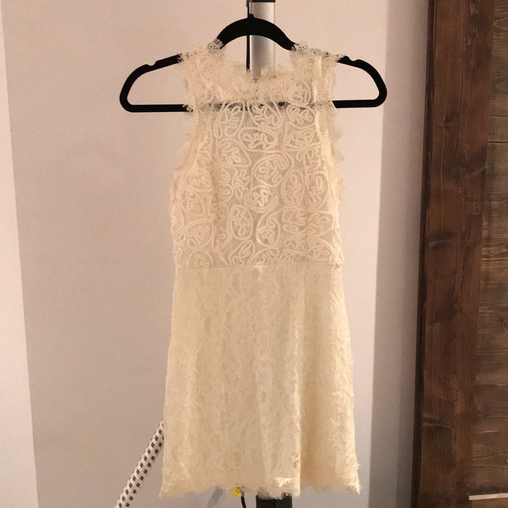 Cream lace dress